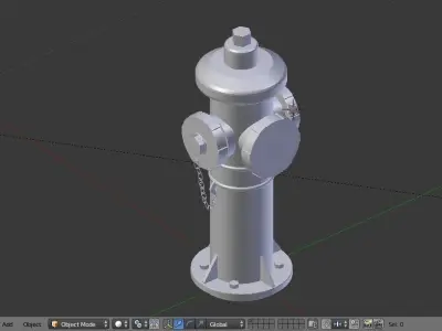 Fire Hydrant 4 - Safety and Emergency Equipment Low-poly 3D model