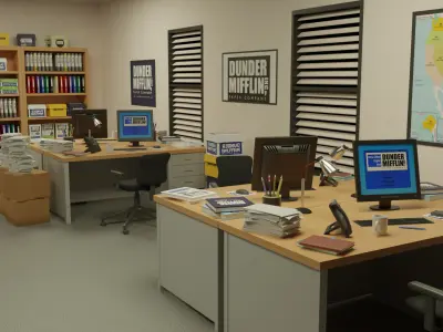 The Office Low-poly 3D model