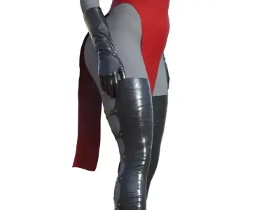 Lady Dimitrescu Elegance and Power in a Gothic Cathedral 3D print model