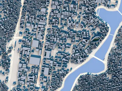 Dhaka City Bangladesh 3D model