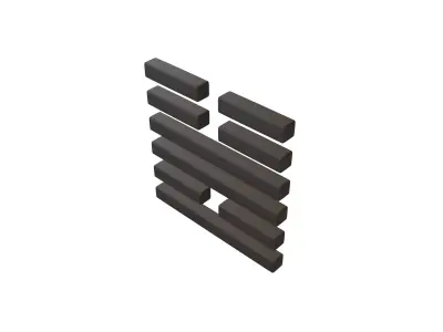 I Ching Hexagrams 55 feng v1 001 Low-poly 3D model