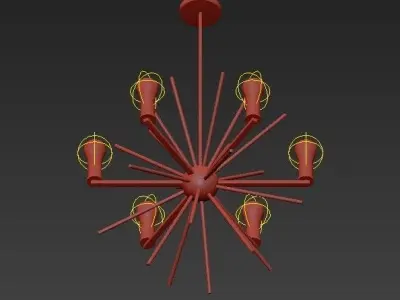 Uptown Carnegie Chandelier 3D model