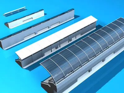 Stadium seating areas collection2 3D model