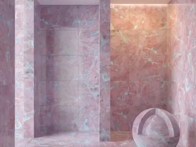 Marble wall 46 3D model