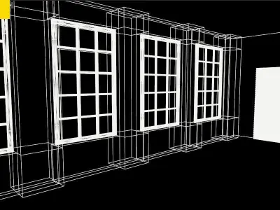 warehouse interior  Low-poly 3D model