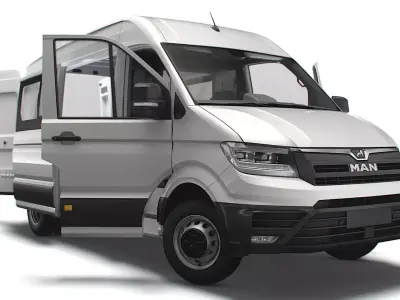 MAN TGE Combi L2H2 HQ Interior 2023 3D model