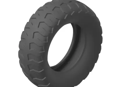 Plastic Cargo Truck Tyre Toy 3D model
