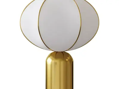 TABLE LAMP GOLD COLOR BALLOON 3D model