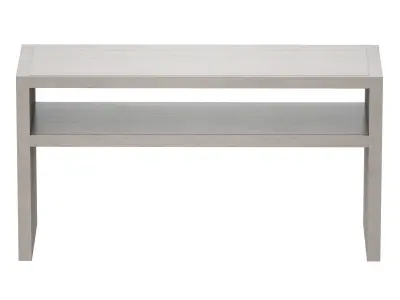 Dunewood Whitewashed Console Table Crate and Barrel 3D model