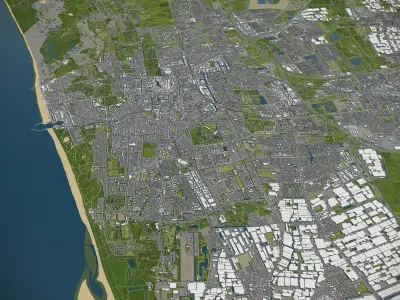 The Hague Low-poly 3D model