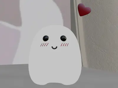 Ghost Night Lamp Free 3D model