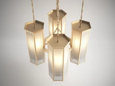 Four Seasons Surf Club Joseph Dirand Lamp Free 3D model