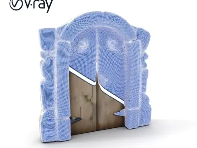 Medieval Fantasy Door Model Pack Low-poly 3D model