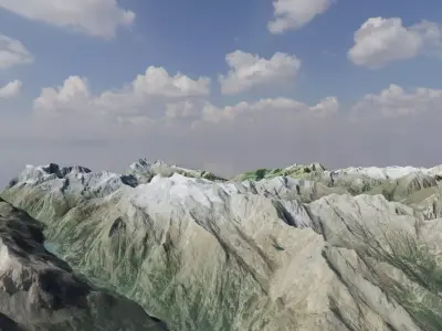 Mountain landscape 3D model purchase