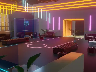 Metaverse Rooms 3D Model Pack