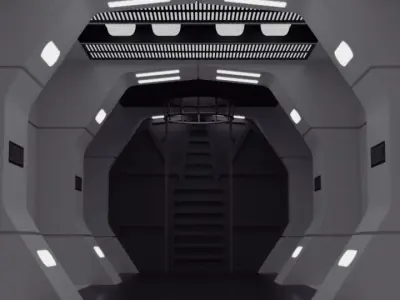 The Mandalorian - Rebel Prison Ship 2 - Small Hallway 1-18 scale 3D print model