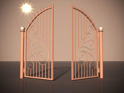 Bronze Gate 3D model
