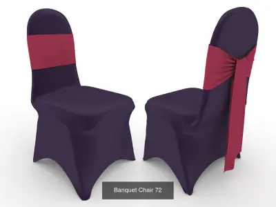 Collection Banquet Chair 24 3D Model Pack