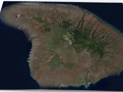 Lanai Island Hawai 3D model