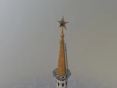 Moscow House Building58 Low-poly 3D model