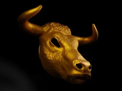 Bull - Animal Cosplay Face Mask 3D print model