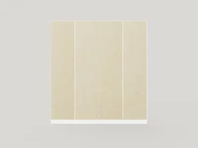 Sliding Door Wardrobe VIGO 200 White plus Mirror Low-poly 3D model