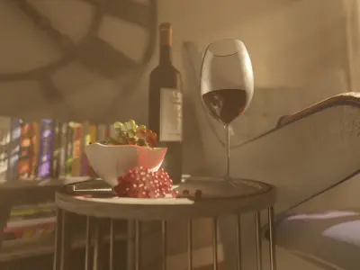 The Reading Nook 3D model