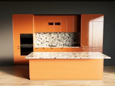 116-Kitchen8 glossy 10 3D model