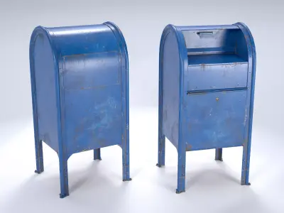 Mailbox Low-poly 3D model