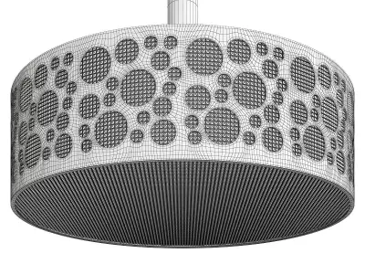  Italian Brass Pendant Light Low-poly 3D model