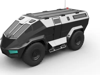 military apc 3D model