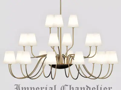 Imperial Chandelier 21 Loft Concept 3D model
