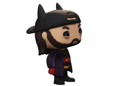 Chibi Street Hero Pop-Inspired Poseable 3D Model Free 3D print model