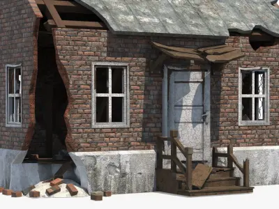  Destroyed Building Constructions Collection 3 