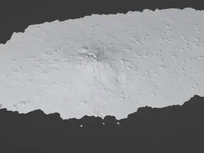 Jeju Island Low-poly 3D model