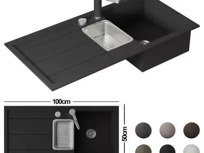 BLANCO SINK Low-poly 3D model