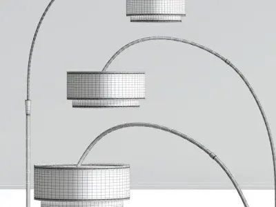 Carson Carrington Flam Arch Floor Lamp 3D model