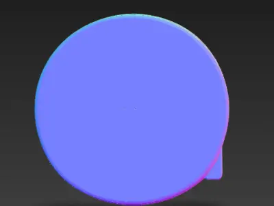 Round LED Panel Light 3D model