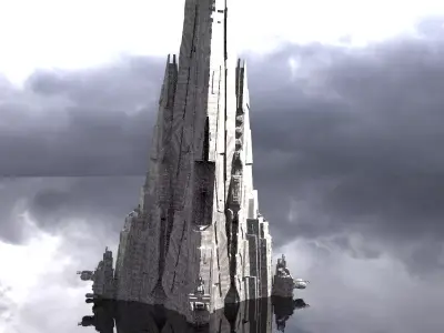 District 10 Mothership Tower 1  3D model