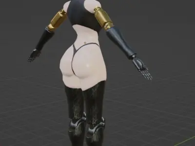 Mannequin V2 Low-poly 3D model