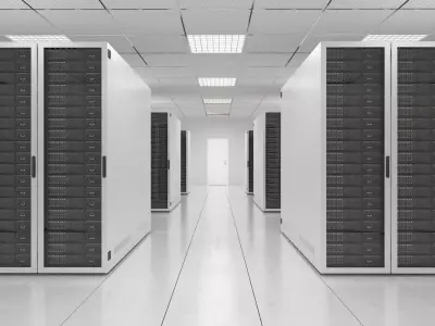 White Server Room 3D model