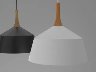 Light Pendant P583B Low-poly 3D model