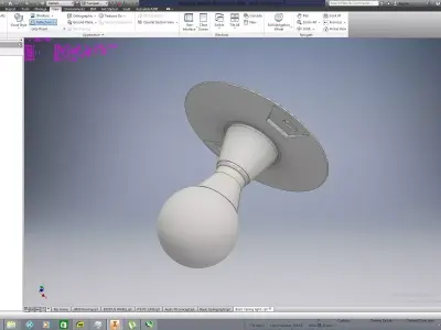 Basic led Ceiling light 3D model
