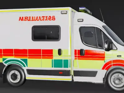 Ambulance Van 3D Model 3D model