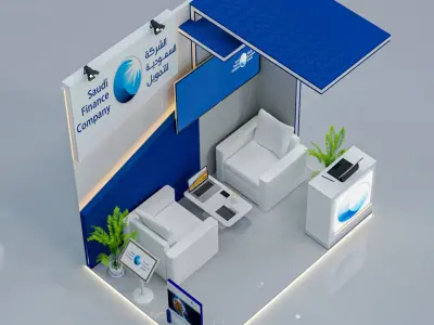 booth 3x2  3D model