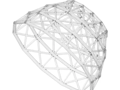 Transparent Premium Dome Structure 3D model
