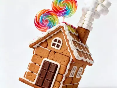Fantasy Gingerbread Architecture Collection 3D Model Pack