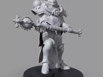 Battle sister huge mass 3D print model