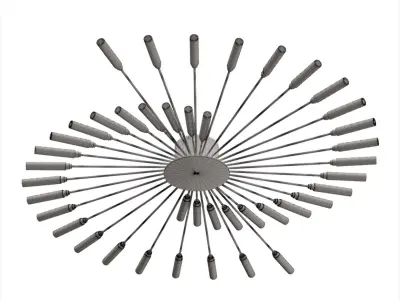 42-Light LED Ceiling Light 3D model