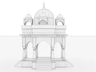 indian Dome Structure 3D model